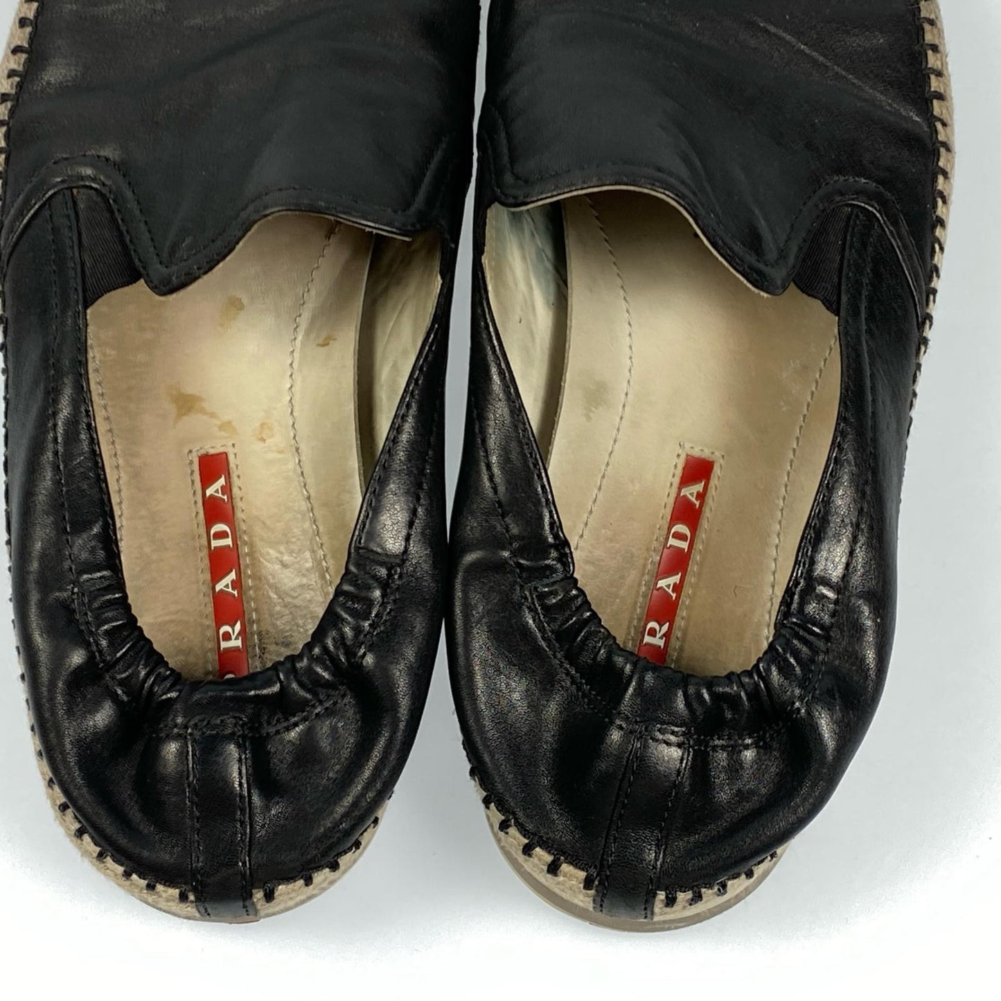 【中古】PRADA | プラダ スニーカー サイズ：UK6.5 ブラック