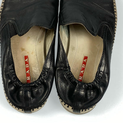 【中古】PRADA | プラダ スニーカー サイズ：UK6.5 ブラック