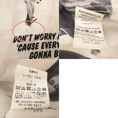 WACKOMARIA | ワコマリア BOB MARLEY / HAWAIIAN S/S TYPE-1 Other Tops White Size: L