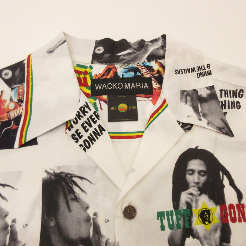 WACKOMARIA | ワコマリア BOB MARLEY / HAWAIIAN S/S TYPE-1 Other Tops White Size: L