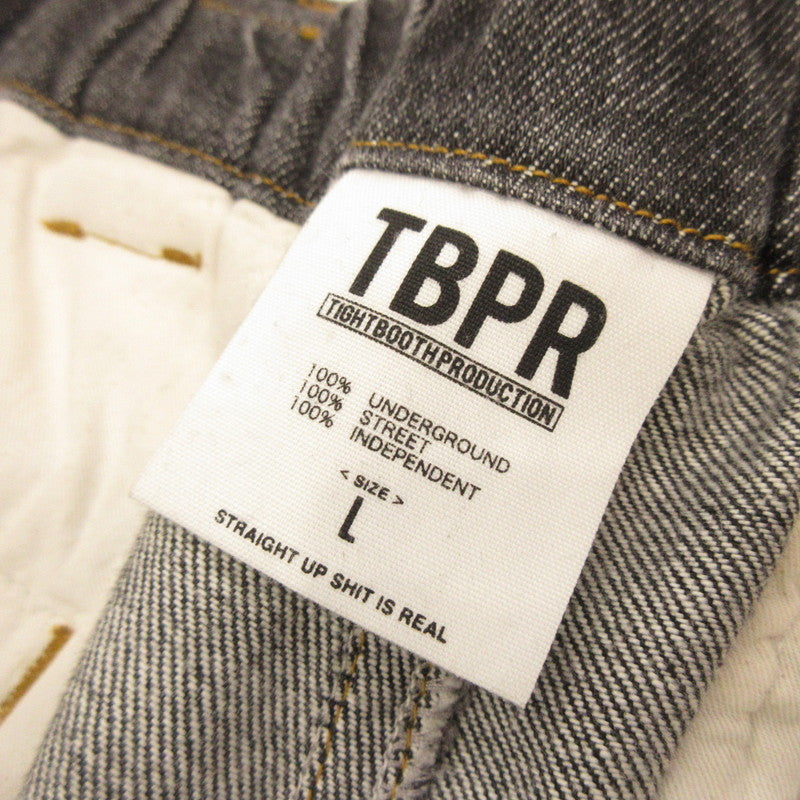 【Used】TIGHTBOOTH PRODUCTION | TIGHTBOOTH PRODUCTION DENIM BIG SHORTS Shorts Black Size: L