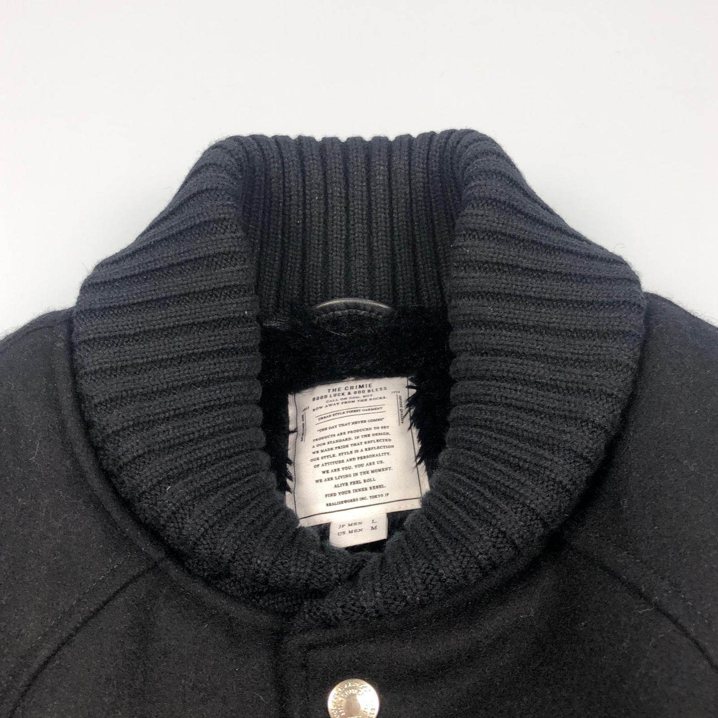 【中古】CRIMIE | クライミー WESTERN AWARD JACKET スタジャン CR01-01K5-JK59 ブラック サイズ：L