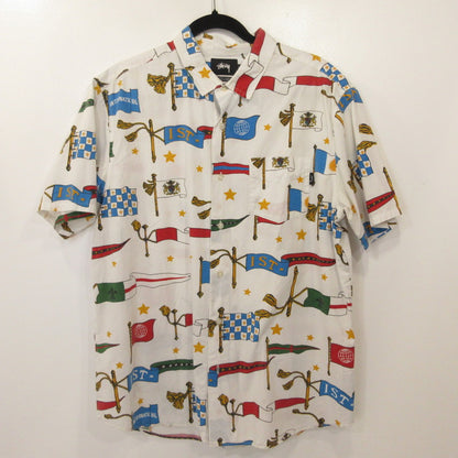 STUSSY | ステューシー Flags 半袖シャツ 111798 サイズ：L