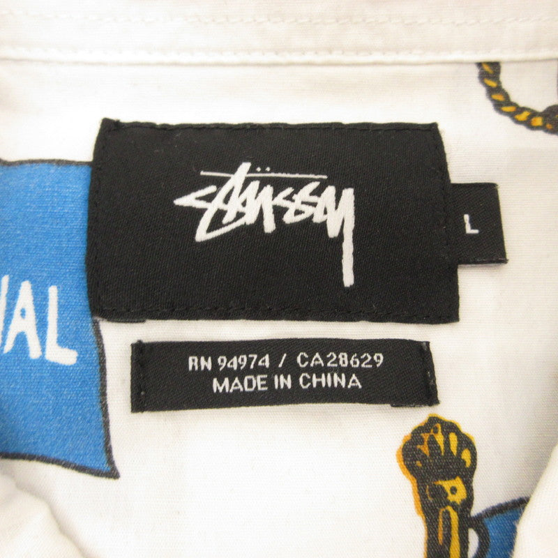 STUSSY | ステューシー Flags 半袖シャツ 111798 サイズ：L