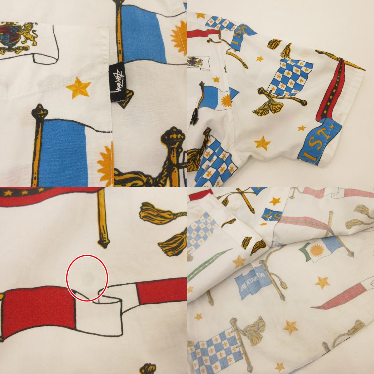 STUSSY | ステューシー Flags 半袖シャツ 111798 サイズ：L