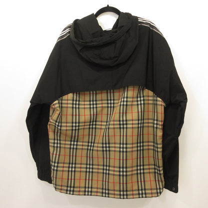 【中古】BURBERRY London England | バーバリーロンドンイングランド タフタフーデッドジップアップジャケット ナイロンジャケット 8024031 2020S/S ブラック サイズ：XL