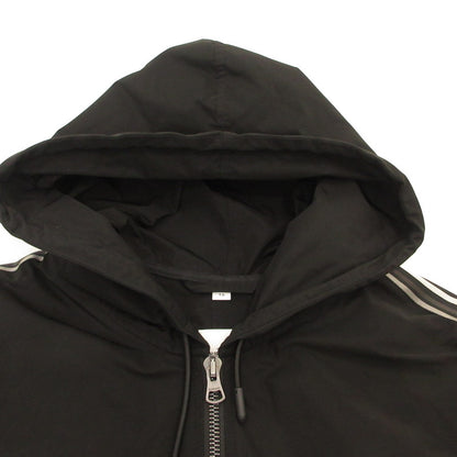 【中古】BURBERRY London England | バーバリーロンドンイングランド タフタフーデッドジップアップジャケット ナイロンジャケット 8024031 2020S/S ブラック サイズ：XL