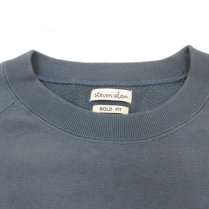 Steven Alan | スティーブンアラン URAKE FREEDOM SLEEVE CREW NECK SWEAT-BOLD スウェット 8112-199-0336 ブルー サイズ：S【姫路東店】