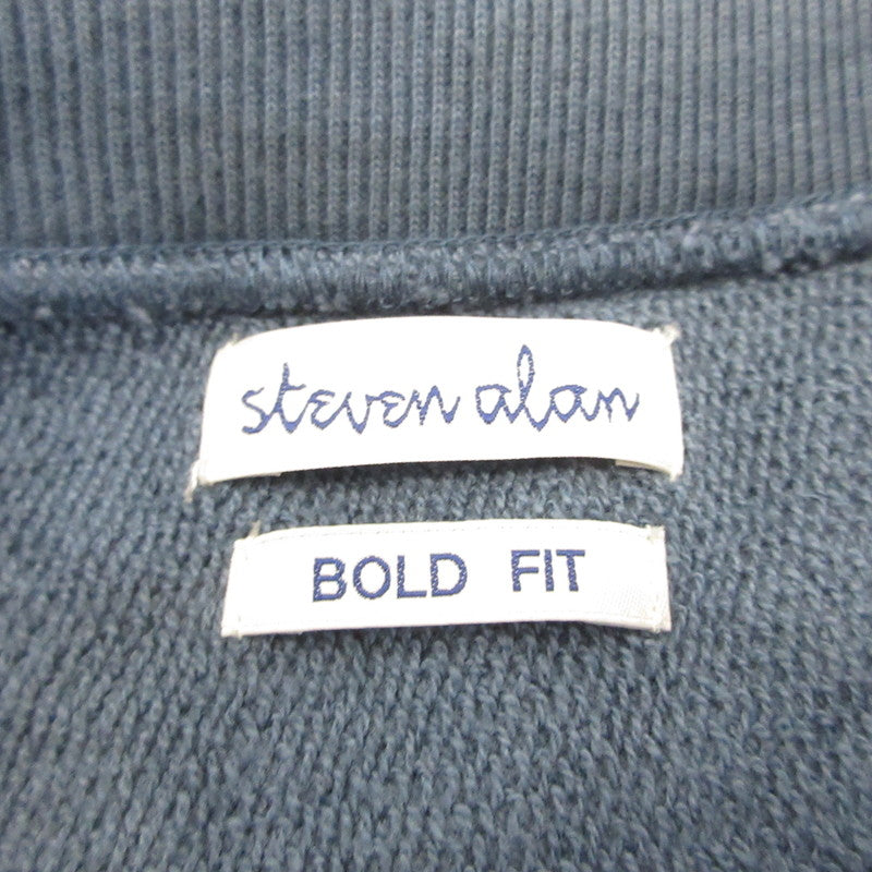 Steven Alan | スティーブンアラン URAKE FREEDOM SLEEVE CREW NECK SWEAT-BOLD スウェット 8112-199-0336 ブルー サイズ：S【姫路東店】