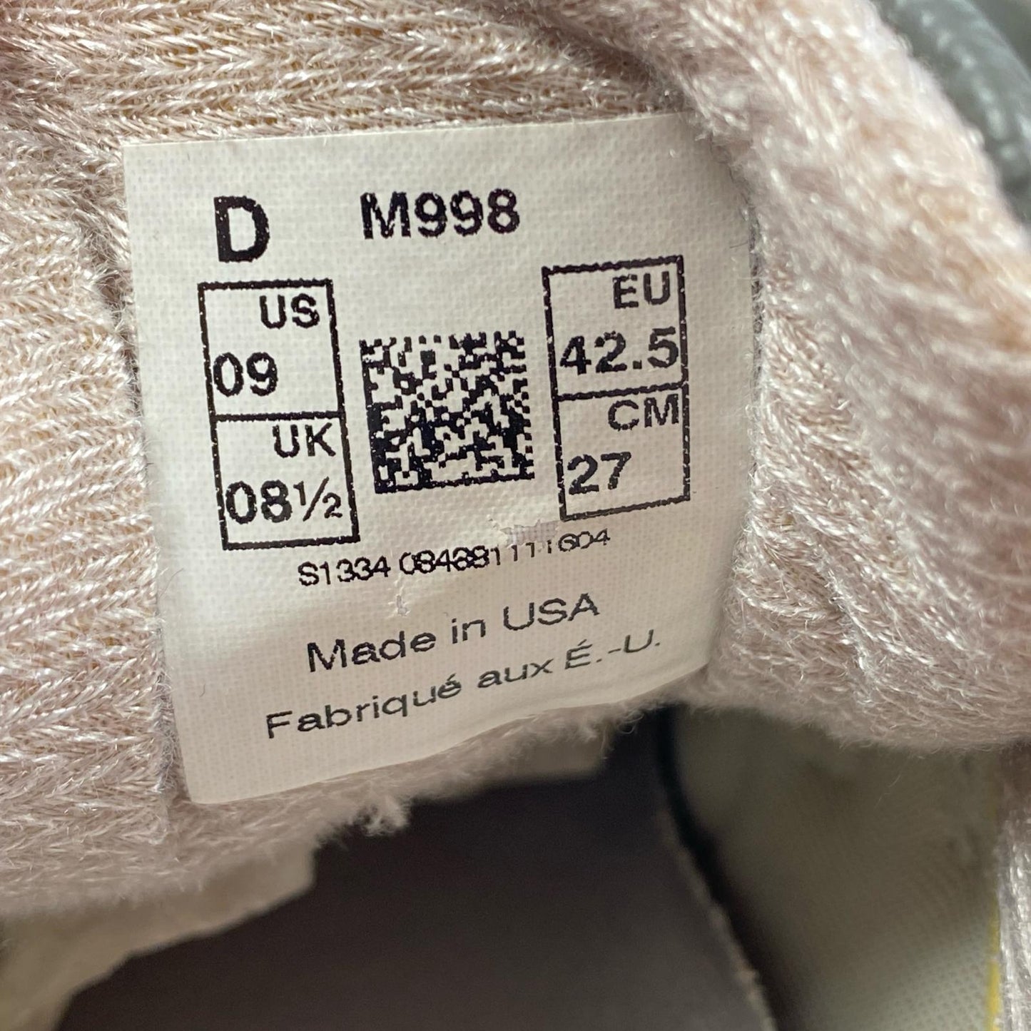 【中古】NEW BALANCE | ニューバランス スニーカー M998 27.0cm グレー 27cm
