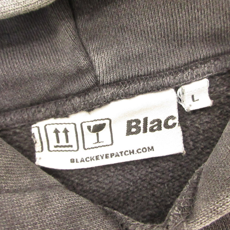 BlackEyePatch | ブラックアイパッチ HANDLE WITH CARE LABEL HOODIE パーカー 2020A/W RESTIR別注 ブラック サイズ：L【姫路東店】