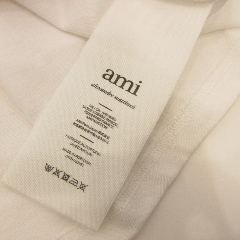 AMI | AMI RED AMI DE COEUR T-SHIRT Short Sleeve T-Shirt BFUTS005.726 White Size: L