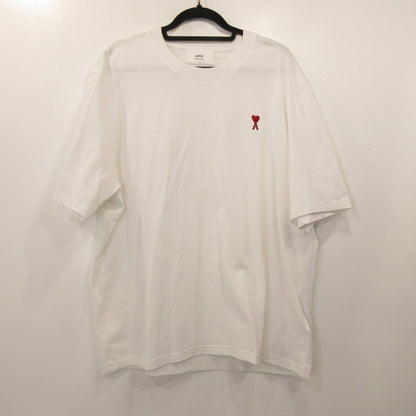 AMI | AMI RED AMI DE COEUR T-SHIRT Short Sleeve T-Shirt BFUTS005.726 White Size: L