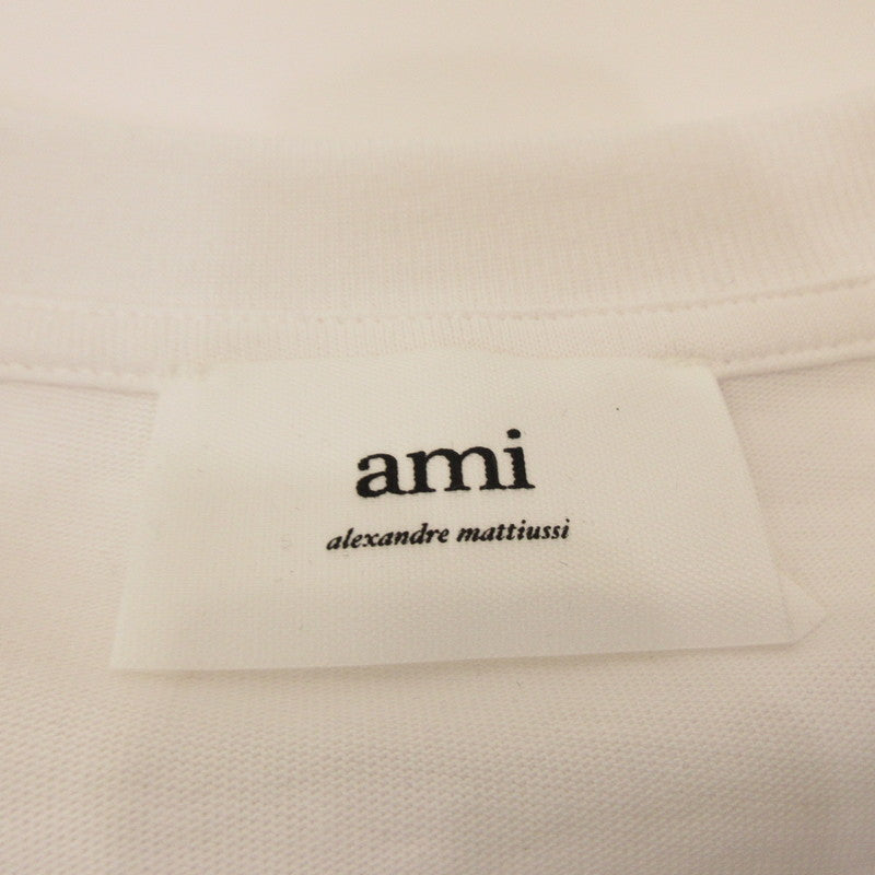AMI | AMI RED AMI DE COEUR T-SHIRT Short Sleeve T-Shirt BFUTS005.726 White Size: L