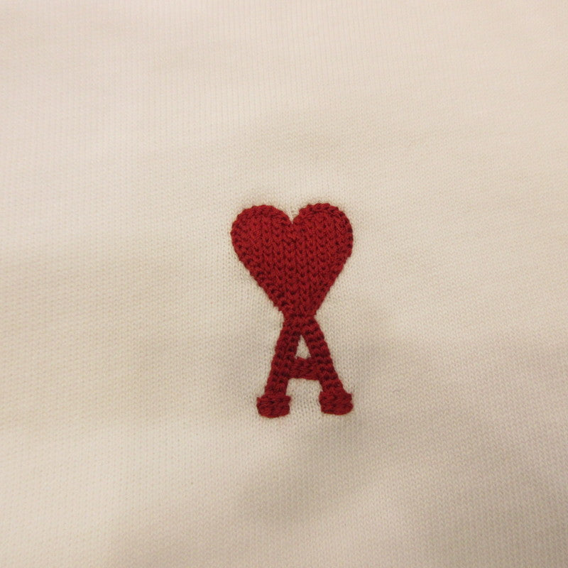 AMI | AMI RED AMI DE COEUR T-SHIRT Short Sleeve T-Shirt BFUTS005.726 White Size: L