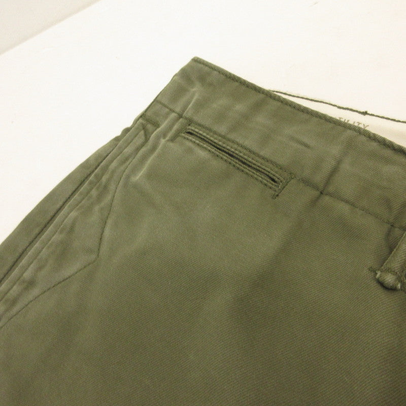 【中古】RRL(RALPH LAUREN) | ダブルアールエルラルフローレン CHINO OFFICERS PANT チノパンツ MNRRPNT14G20002 オリーブ サイズ：31