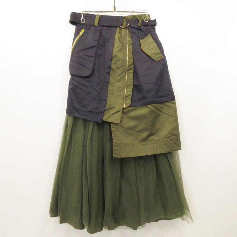 Used] ROYAL FLASH | Asymmetry military Skirt R2403-MSK718 RISLEY Size: F Multicolor