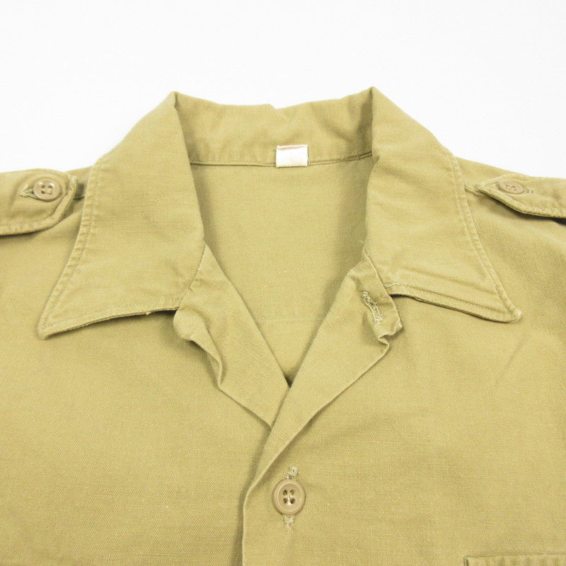 MILITARY衣料 | ミリタリーイリョウ オフィサーシャツ 長袖シャツ 年式:60S フランス軍 ベージュ【姫路東店】