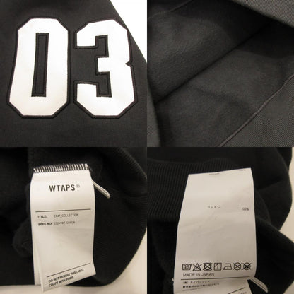 W)TAPS | Double Taps OBJ 02/HOODY/COTTON.PROTECT Hoodie 232ATDT-CSM29 Black Size: 3