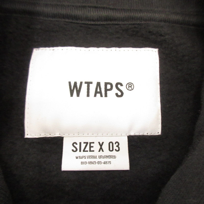 W)TAPS | Double Taps OBJ 02/HOODY/COTTON.PROTECT Hoodie 232ATDT-CSM29 Black Size: 3