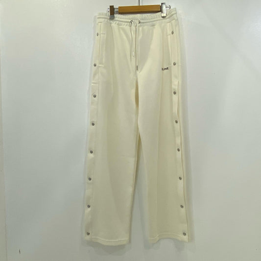 【中古】CELINE | セリーヌ SNAP TRACK PANTS パンツ 2Z223225S スウェットパンツ 2023S/S アイボリー サイズ：M