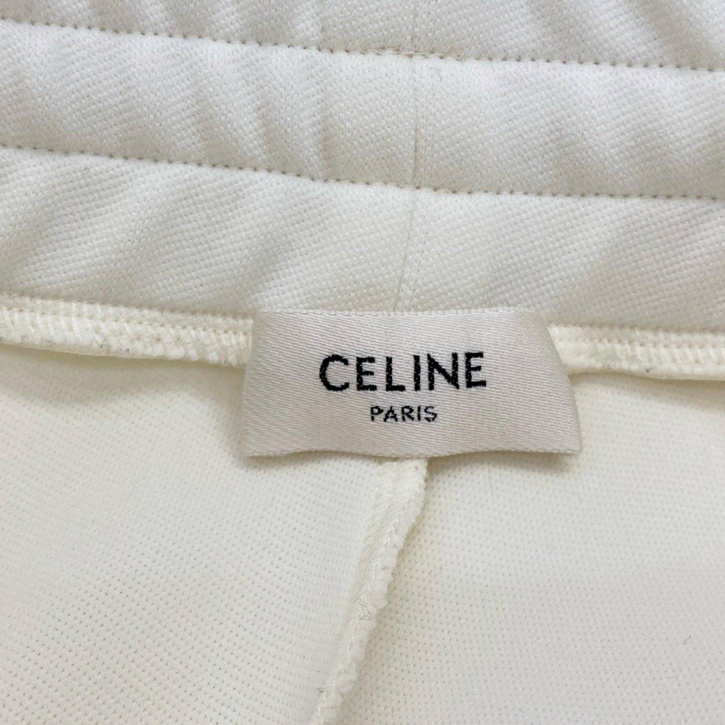 【中古】CELINE | セリーヌ SNAP TRACK PANTS パンツ 2Z223225S スウェットパンツ 2023S/S アイボリー サイズ：M