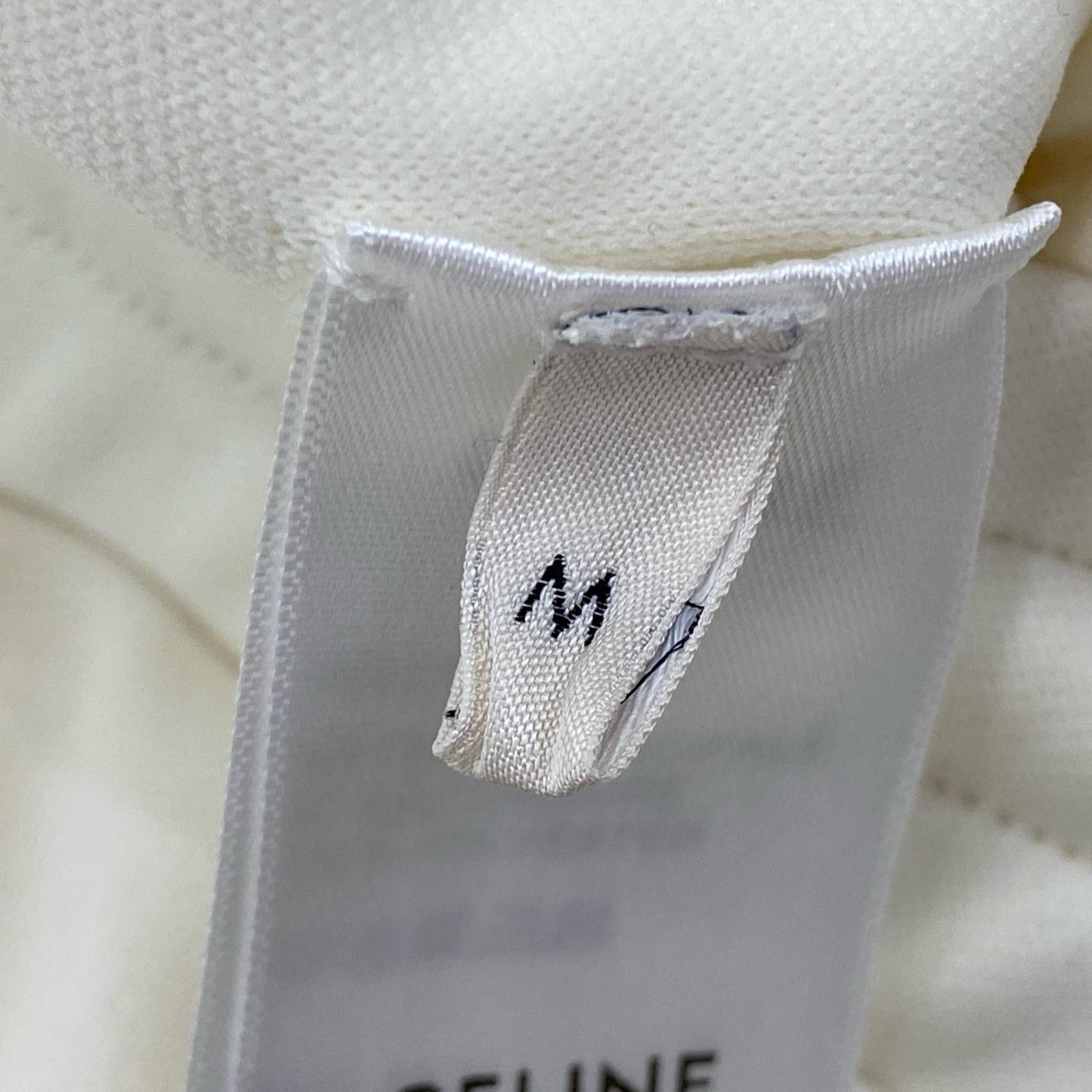 【中古】CELINE | セリーヌ SNAP TRACK PANTS パンツ 2Z223225S スウェットパンツ 2023S/S アイボリー サイズ：M