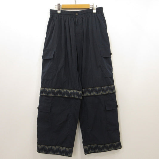 CHAMBRAY NYLON LIGHTNING CARGO パンツ T25SS-PT05 ネイビー サイズ：2【姫路東店】