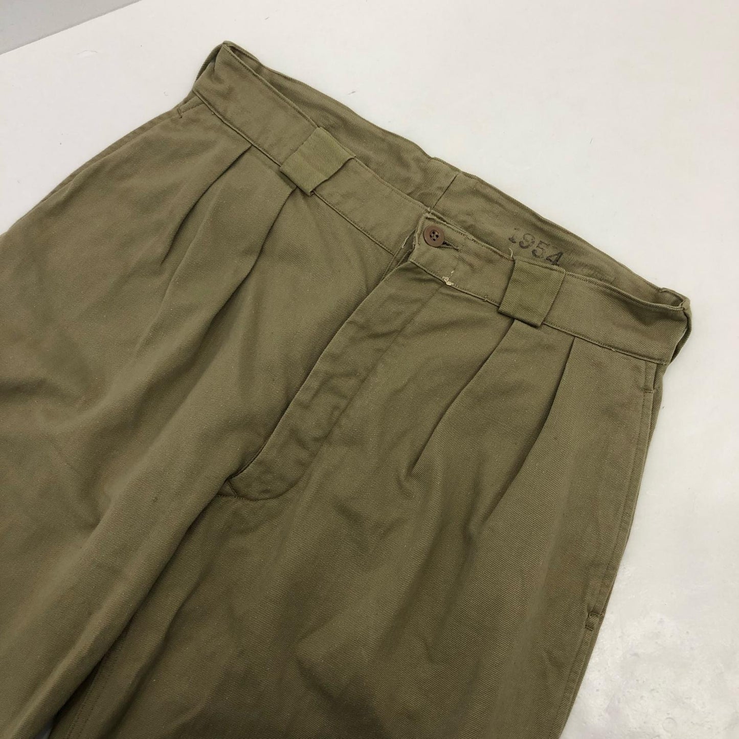 MILITARY衣料 | ミリタリーイリョウ M52 前期 チノパンツ フランス軍 50s ベージュ【姫路東店】