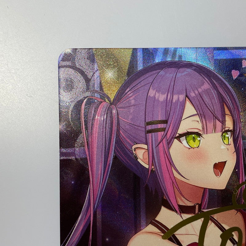 Hololive OCG Holocard SEC) Tokoyami Towa (Foil-stamped signature) SEC hBP03-005