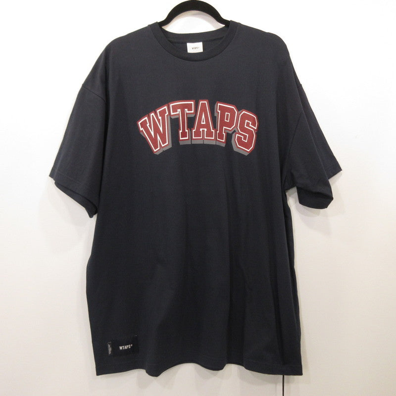 W)TAPS | WTAPS HG / SS / COTTON Short Sleeve T-Shirt 251ATDT-STM07S Navy Size: 4