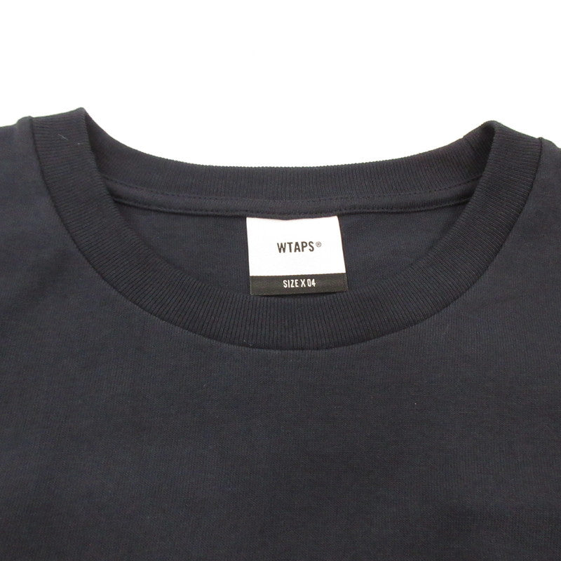 W)TAPS | WTAPS HG / SS / COTTON Short Sleeve T-Shirt 251ATDT-STM07S Navy Size: 4