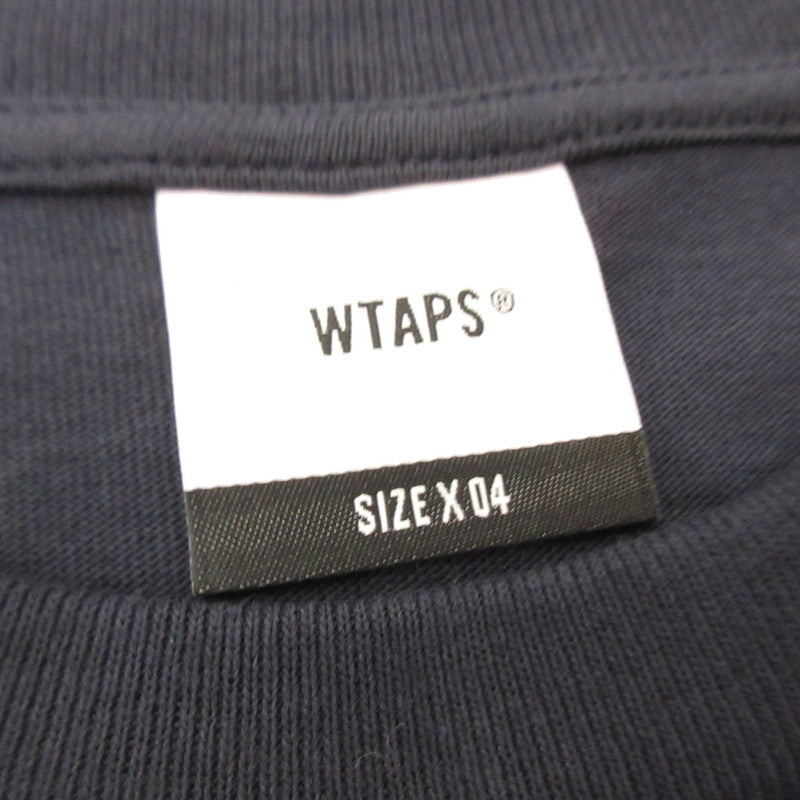 W)TAPS | WTAPS HG / SS / COTTON Short Sleeve T-Shirt 251ATDT-STM07S Navy Size: 4