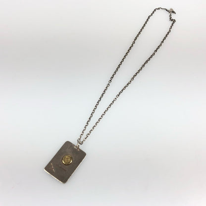 プレートネックレス ネックレス silver925 K18 シルバー【姫路東店】