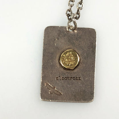 プレートネックレス ネックレス silver925 K18 シルバー【姫路東店】