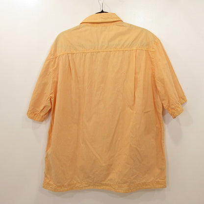 STONE ISLAND | ストーンアイランド Cotton Canvas Shirt 半袖シャツ K1S151200029 国内正規品/ブラッシュ加工 オレンジ サイズ：XL【姫路東店】