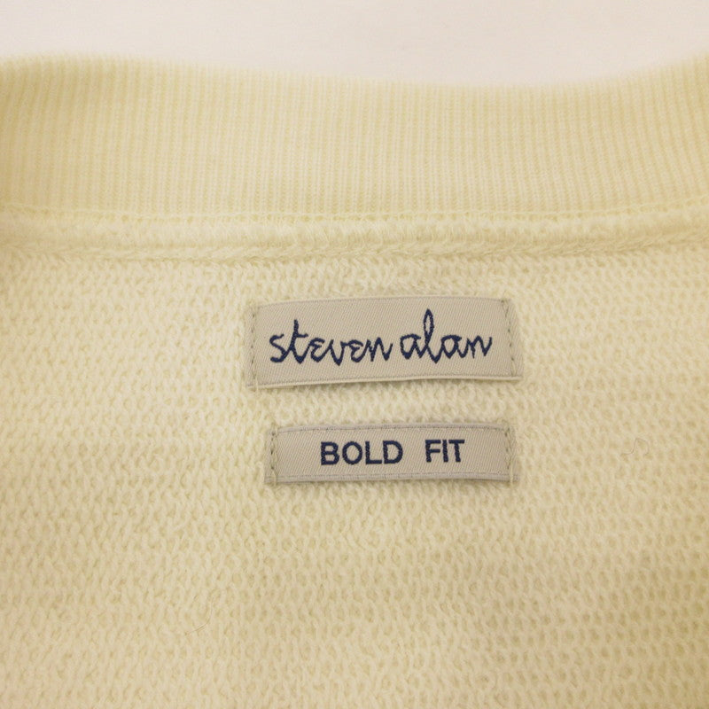 Steven Alan | スティーブンアラン URAKE FREEDOM SLEEVE CREW NECK SWEAT スウェット 8112-199-0368 アイボリー サイズ：S【姫路東店】