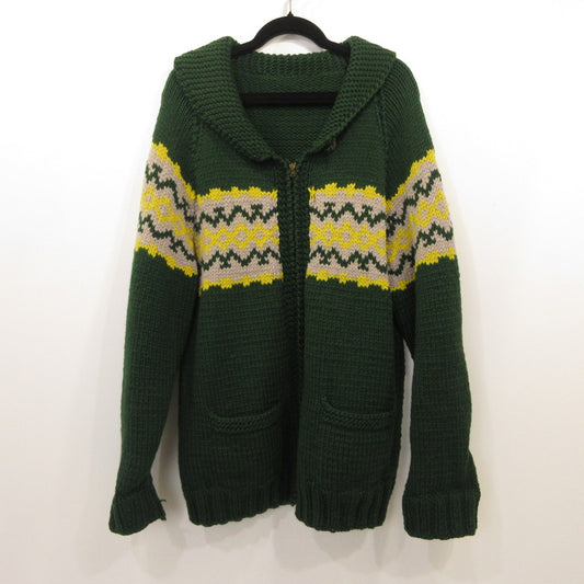 VINTAGE衣料 | ヴィンテージイリョウ カーディガン 年式:70S TALONジップ グリーン サイズ：不明【姫路東店】