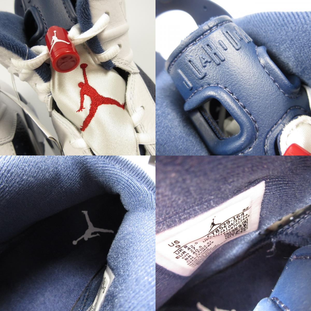 NIKE | ナイキ AIR JORDAN 6 RETRO WHITE AND MIDNIGHT NAVY スニーカー CT8529-164 年式:2024S/S ブルー 27cm【姫路東店】