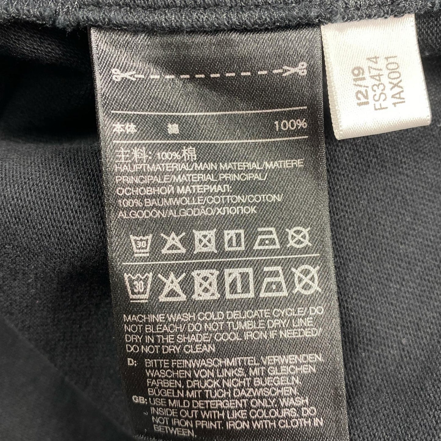 Y-3 | ワイスリー 半袖Ｔシャツ FS3474 2019A/W ブラック サイズ：XS【姫路東店】