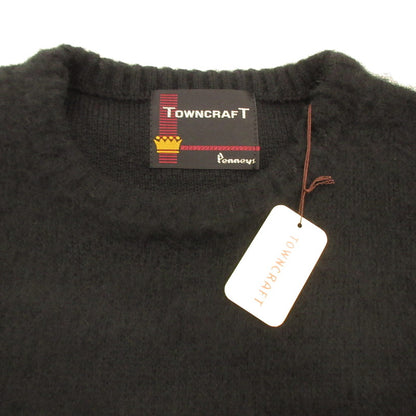 TOWN CRAFT | タウンクラフト DAMAGED SOLID SHAGGY CREW SWEATER セーター TC25F00900 ブラック サイズ：M【姫路東店】