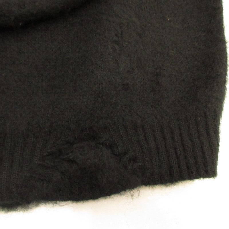 TOWN CRAFT | タウンクラフト DAMAGED SOLID SHAGGY CREW SWEATER セーター TC25F00900 ブラック サイズ：M【姫路東店】