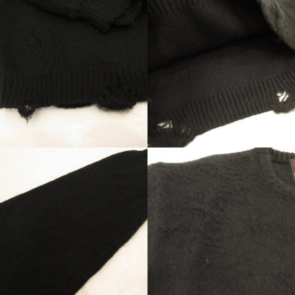 TOWN CRAFT | タウンクラフト DAMAGED SOLID SHAGGY CREW SWEATER セーター TC25F00900 ブラック サイズ：M【姫路東店】