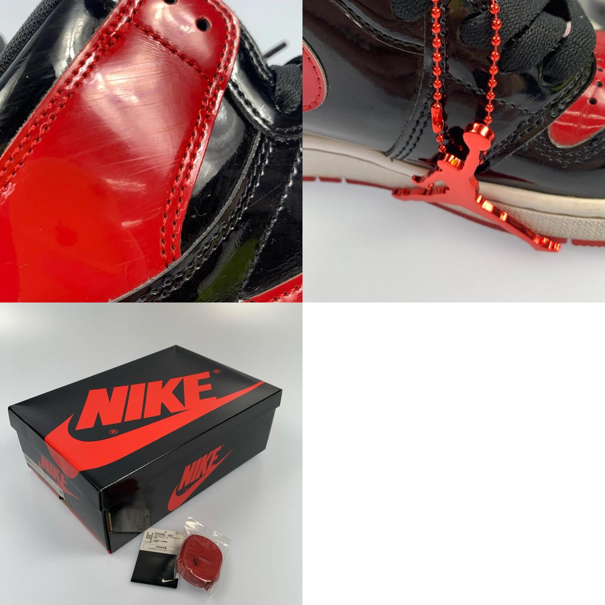 NIKE | ナイキ AIR JORDAN 1 RETRO HIGH OG BRED PATENT スニーカー 555088-063 2022S/S サイズ:28.0cm レッド 28cm【姫路東店】
