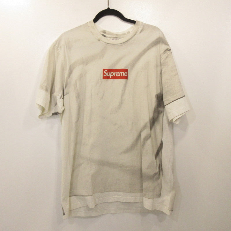 Supreme | シュプリーム MM6 Maison Margiela Box Logo Tee Short-Sleeve T-Shirt ×MM6 White Size：L