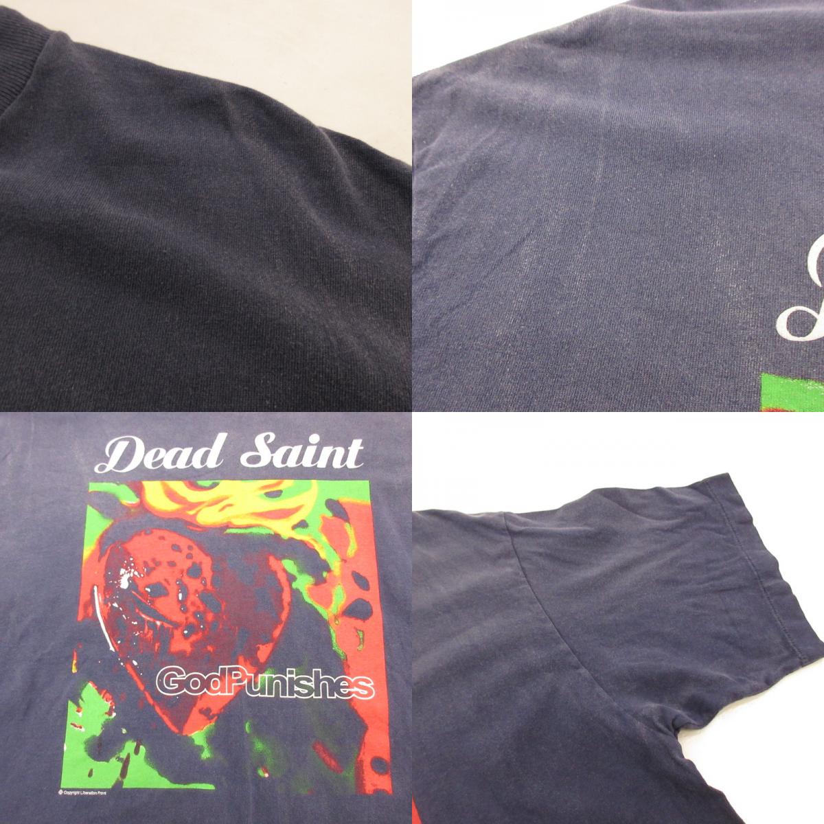 SAINT MICHAEL | セントマイケルセイントマイケル SS TEE/DEAD SAINT 半袖Ｔシャツ SM-YS1-0000-010 ネイビー サイズ：XL【姫路東店】