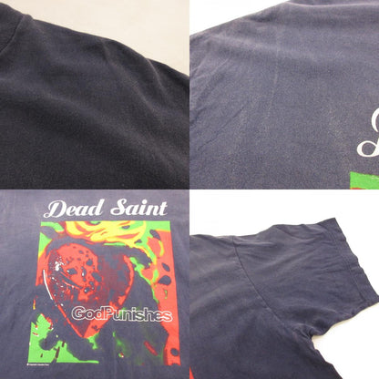 SAINT MICHAEL | セントマイケルセイントマイケル SS TEE/DEAD SAINT 半袖Ｔシャツ SM-YS1-0000-010 ネイビー サイズ：XL【姫路東店】