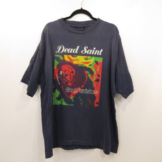 SAINT MICHAEL | セントマイケルセイントマイケル SS TEE/DEAD SAINT 半袖Ｔシャツ SM-YS1-0000-010 ネイビー サイズ：XL【姫路東店】