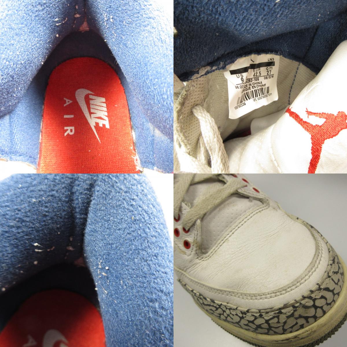 NIKE | Nike AIR JORDAN 3 RETRO OG Sneakers 854262-106 White 27cm