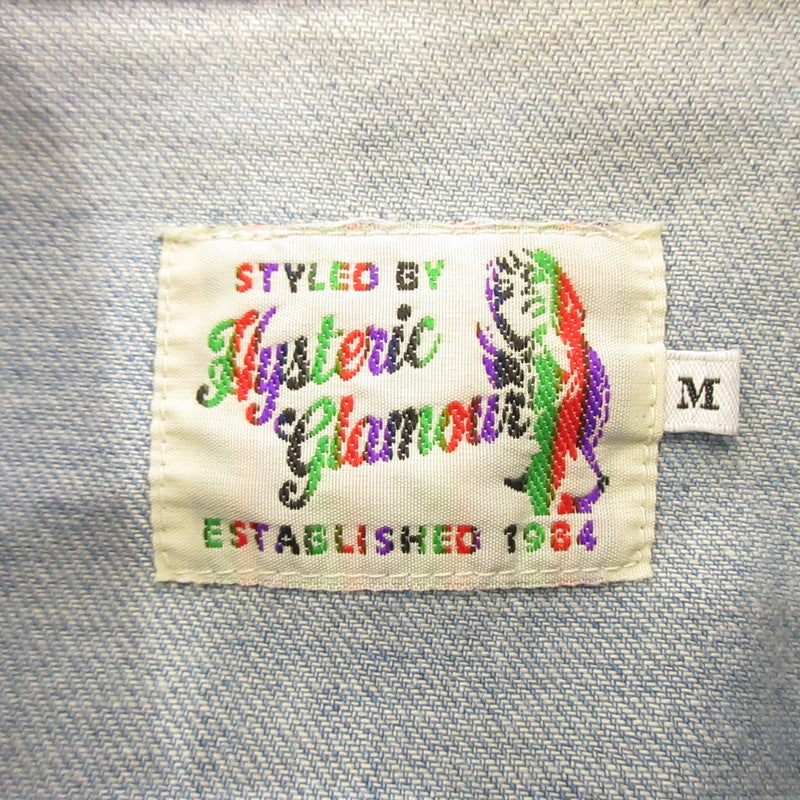 HYSTERIC GLAMOUR | ヒステリックグラマー Oh Yeah刺繍 その他トップス 02191AH10 ライトブルー サイズ：M【姫路東店】